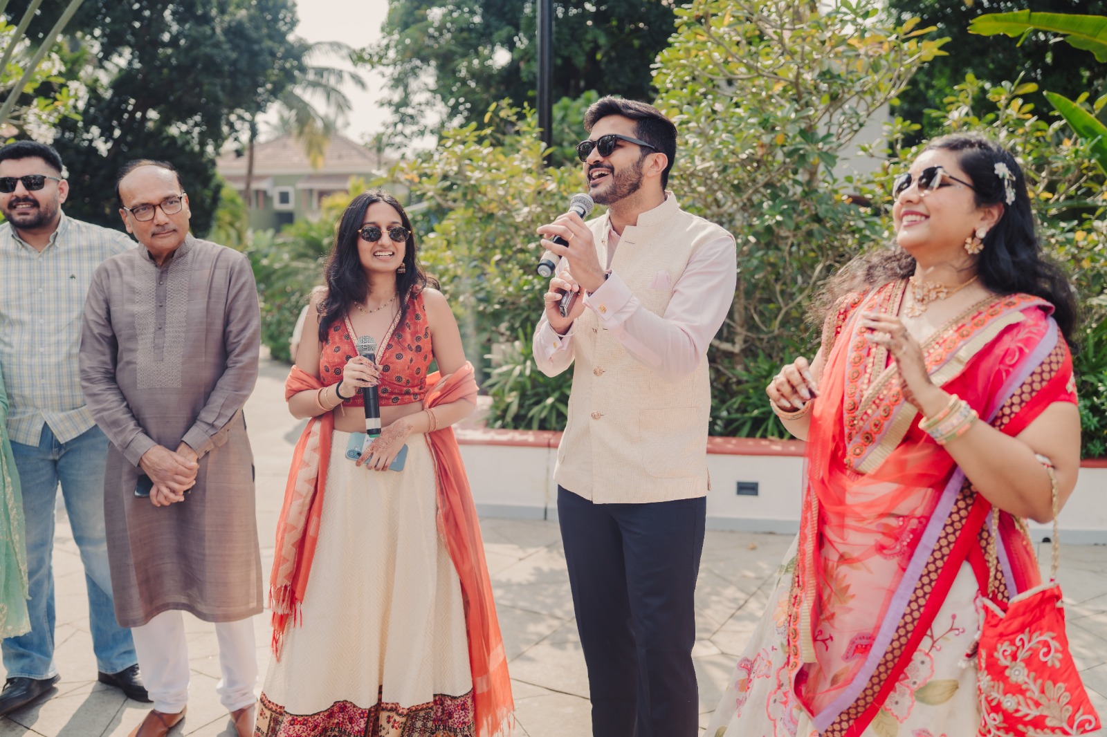 Hosting event closeup