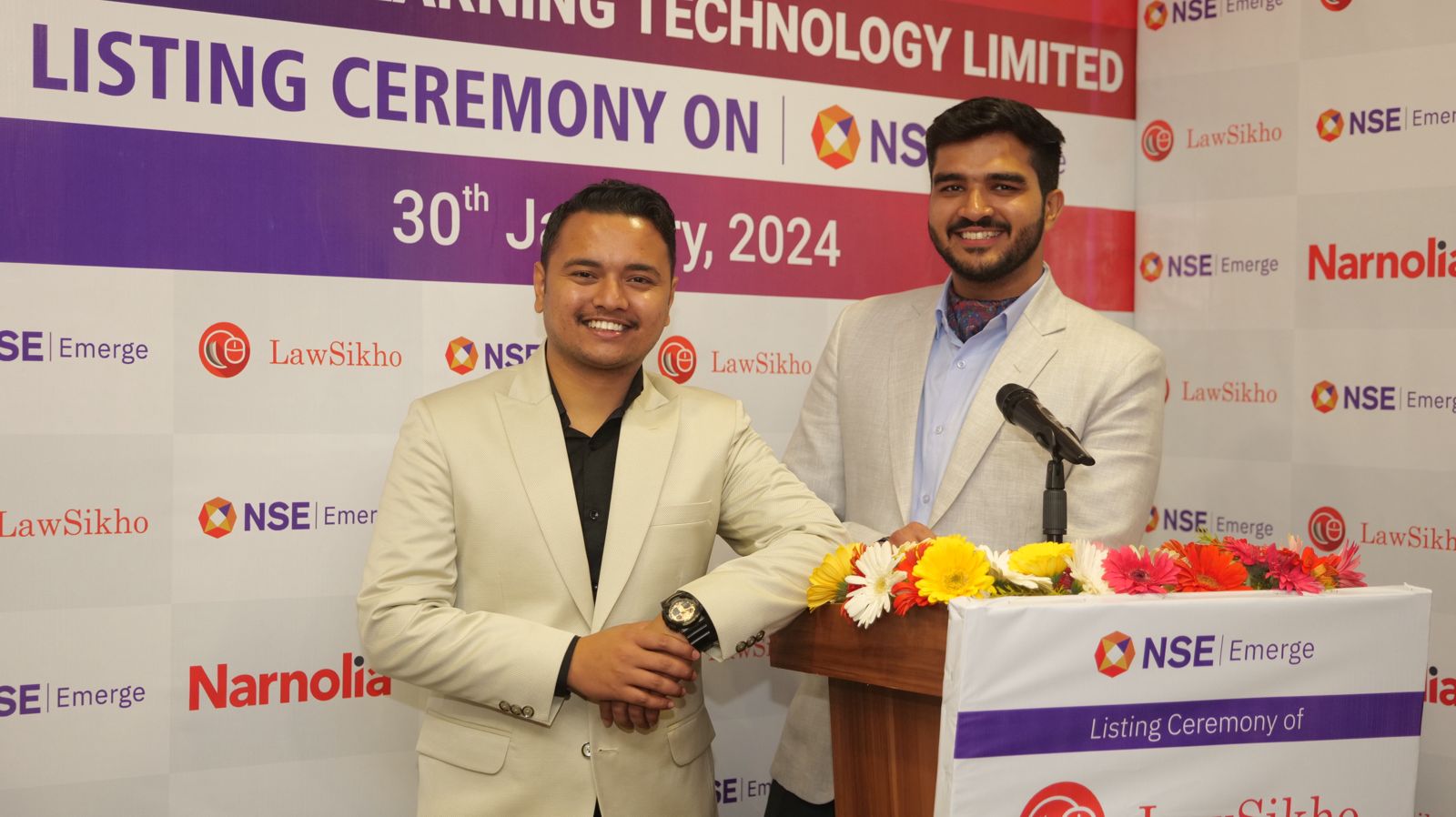 LawSikho NSE Listing Ceremony